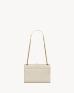 YSL Envelope Medium in Quilted Grain De Poudre Embossed Leather - Image 5